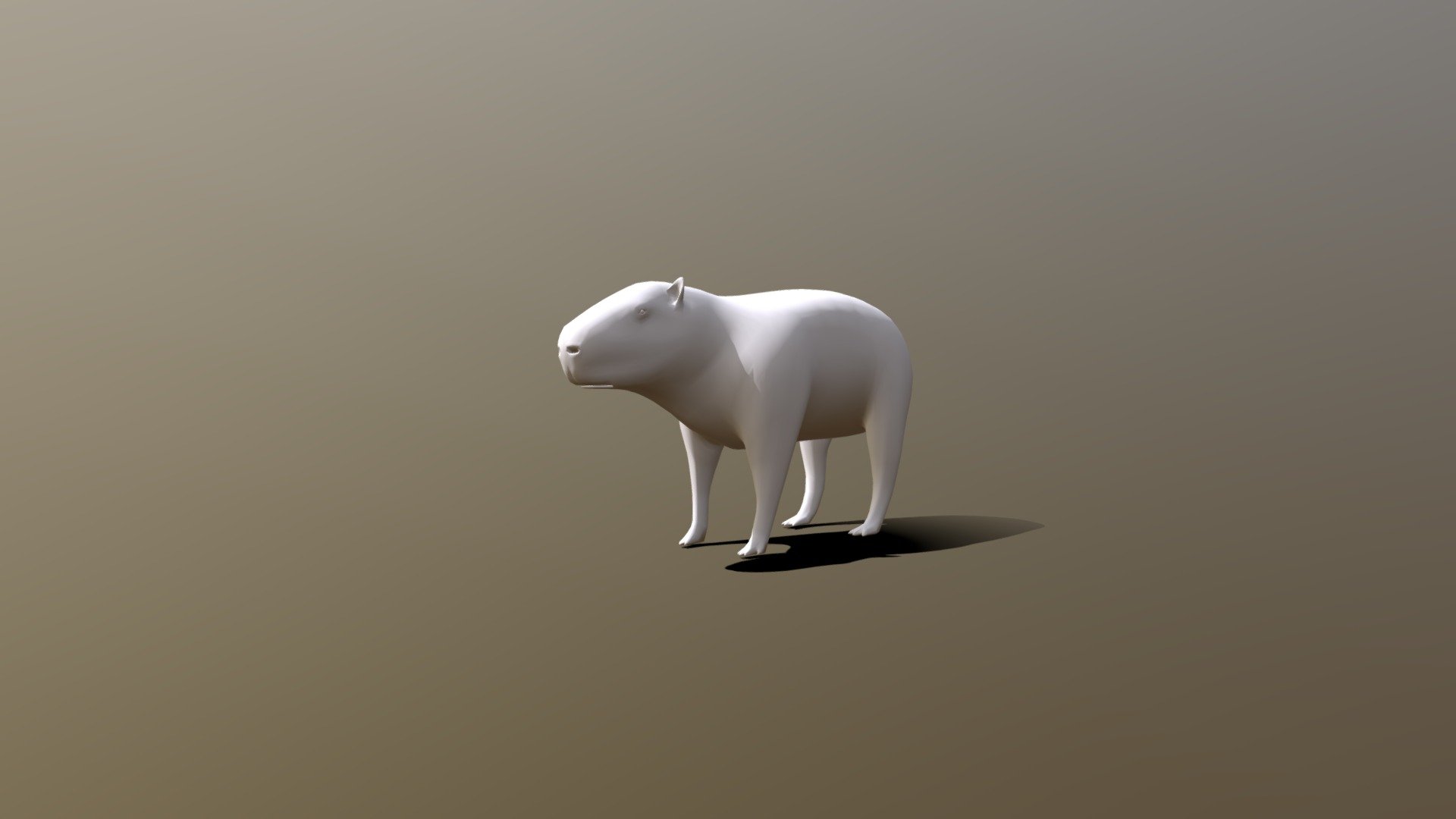 Capibara 3d model