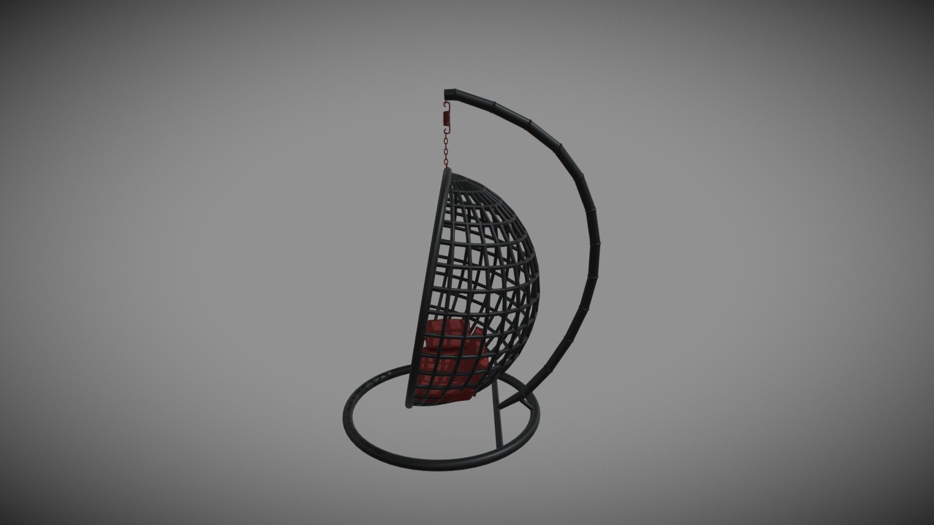 Swing Chair For Garden Exterior 3D Model 3d model