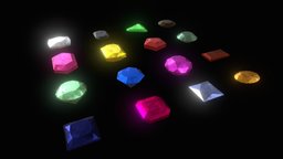 Lowpoly gems