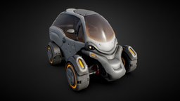 Stylized Sci-fi Car