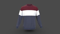 Men Classic Color Block Sweatshirt