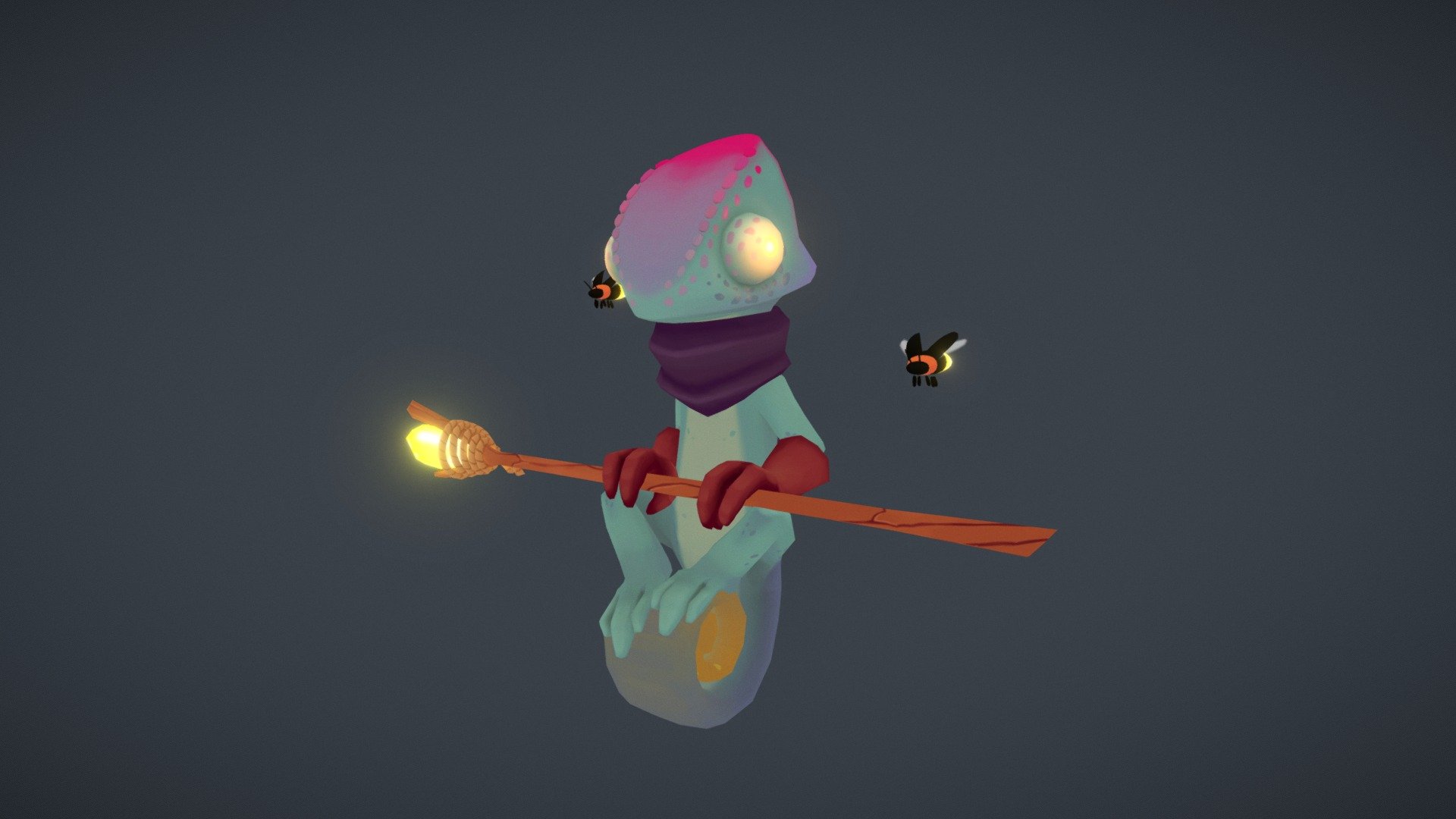 Wizard Lizard 3d model