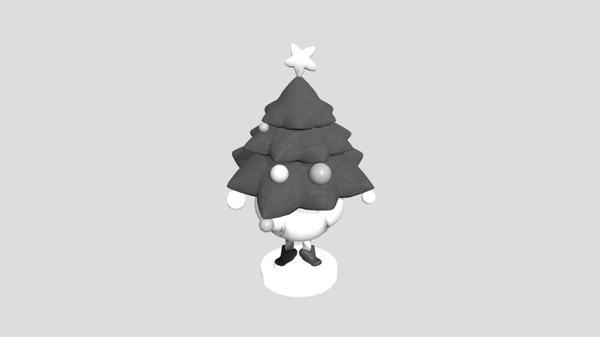 Marcel the Christmas Tree 3d model