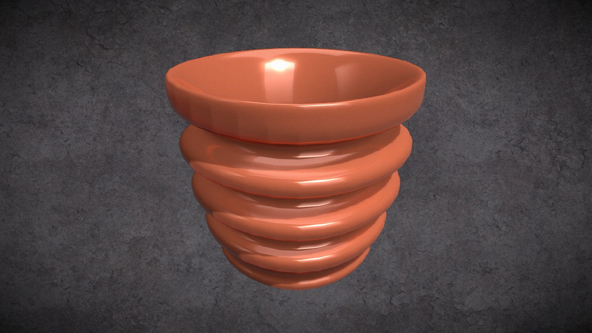 Spring Plant Pot 3d model