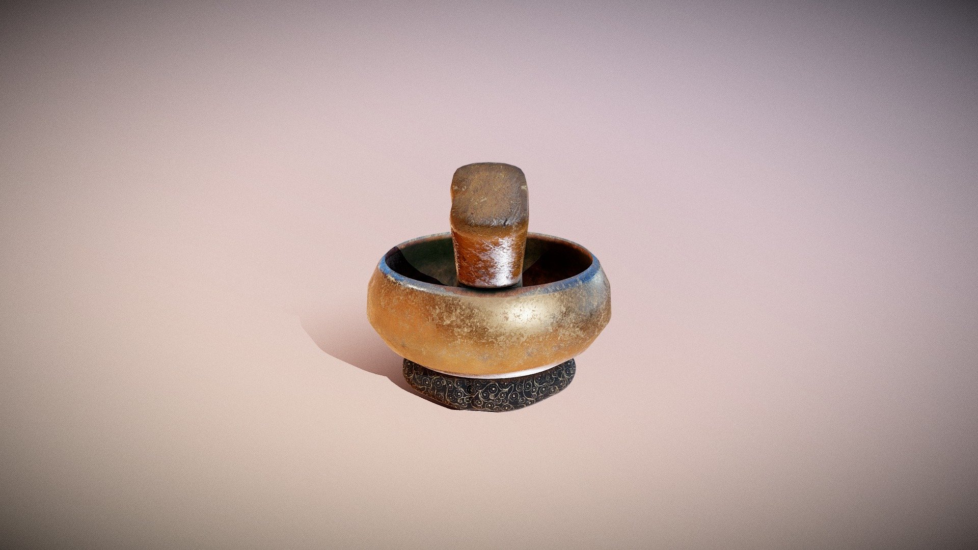 Mortar and pestle 3d model