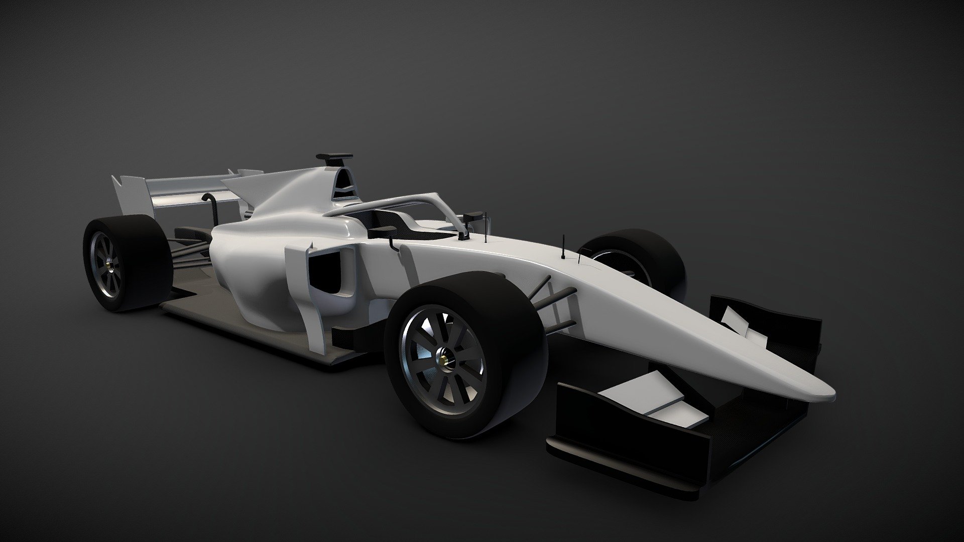 Formula 2 Car High Poly 3d model