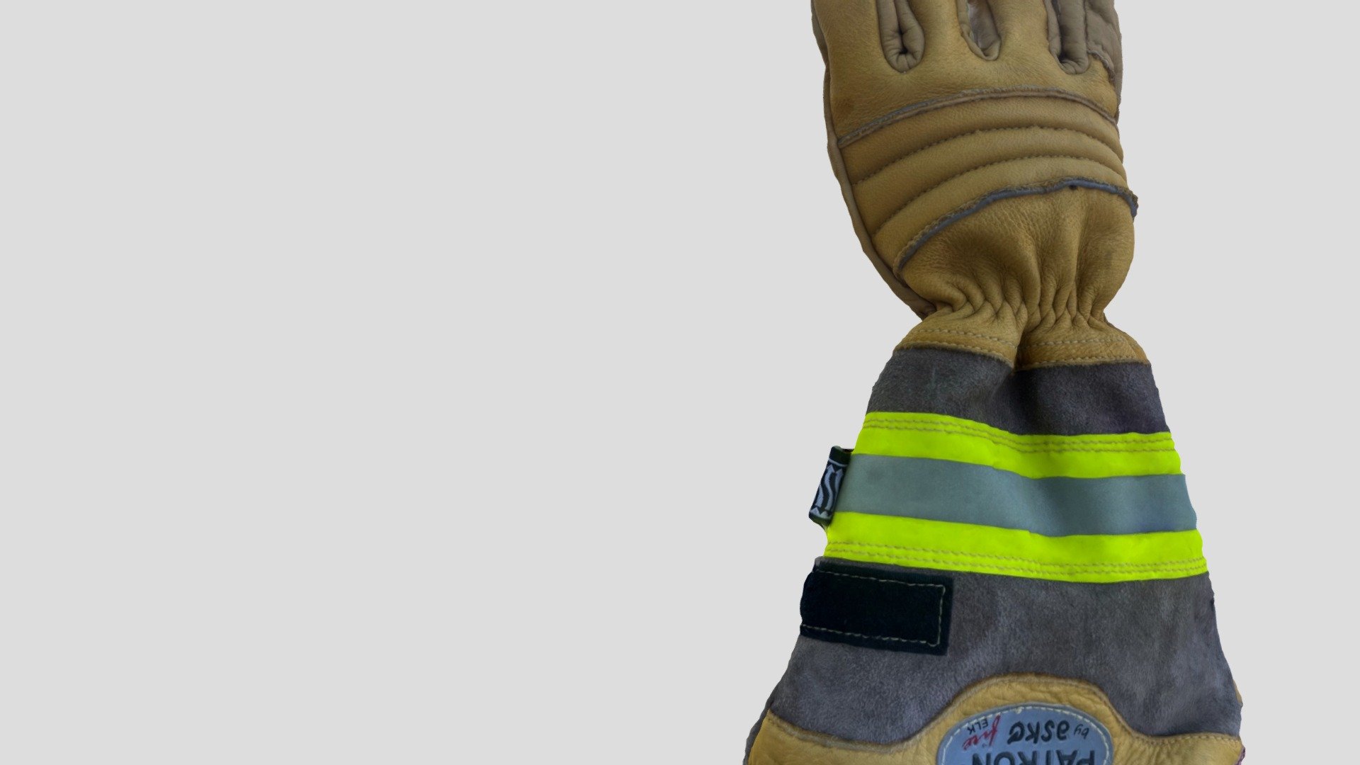 German firefighter glove 3d model