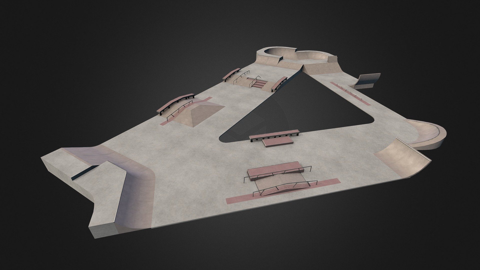 Joplin Skatepark 3d model