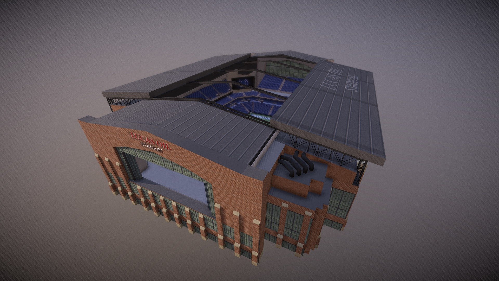 Lucas Oil Stadium 3d model