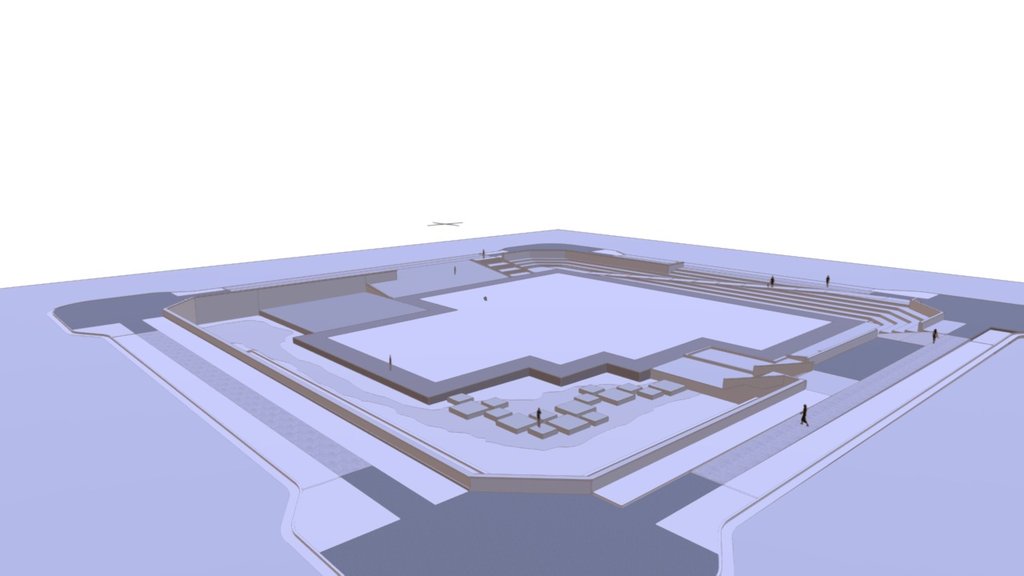 Civic Plaza 3 3d model