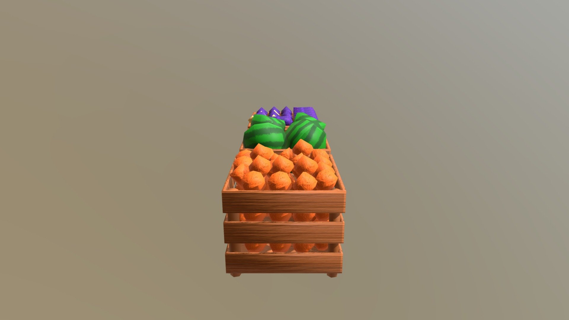 Caixas de frutas 3d model