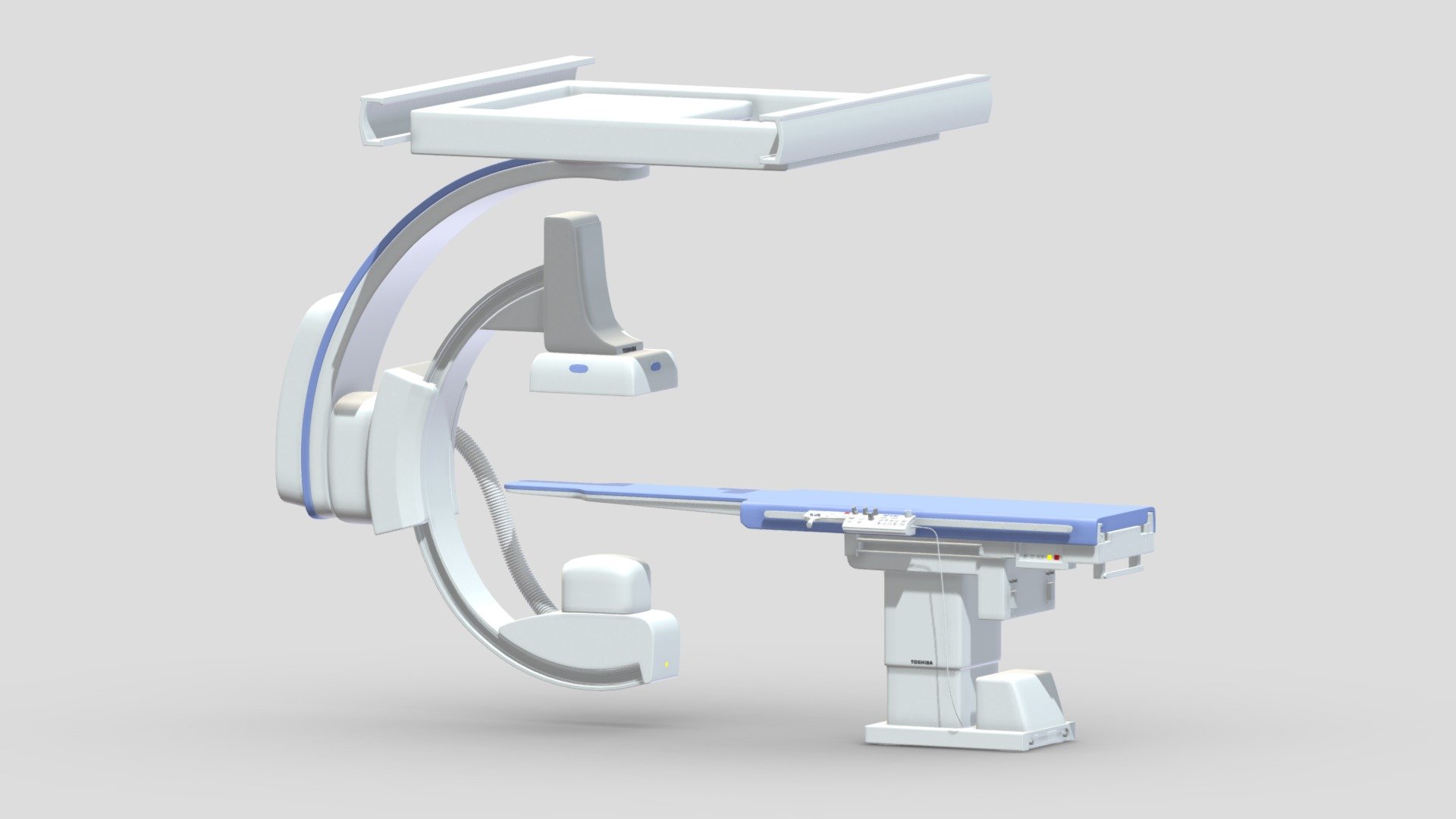 Medical C-Arm System with Table 3d model