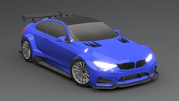 Bmw M4 Sport Low-poly 3D