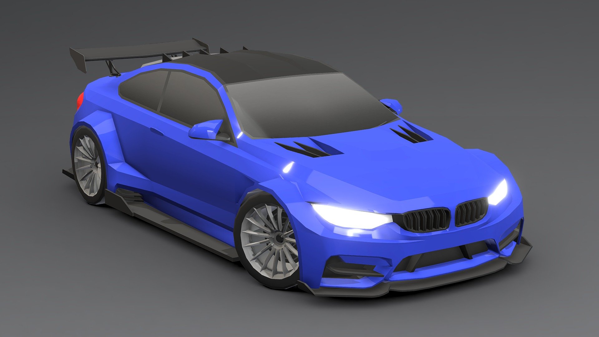 Bmw M4 Sport Low-poly 3D 3d model