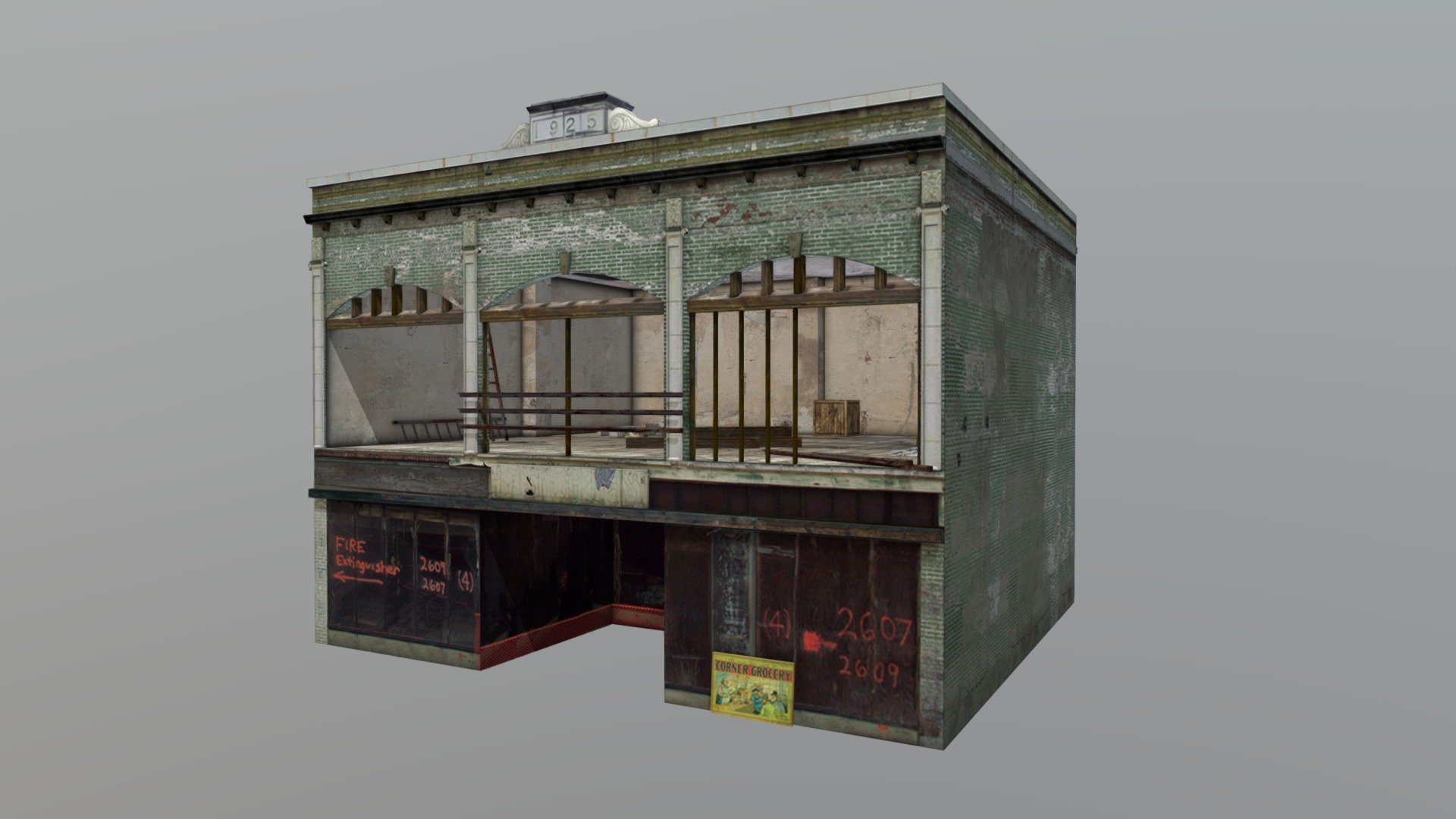 Old Building 925 3d model