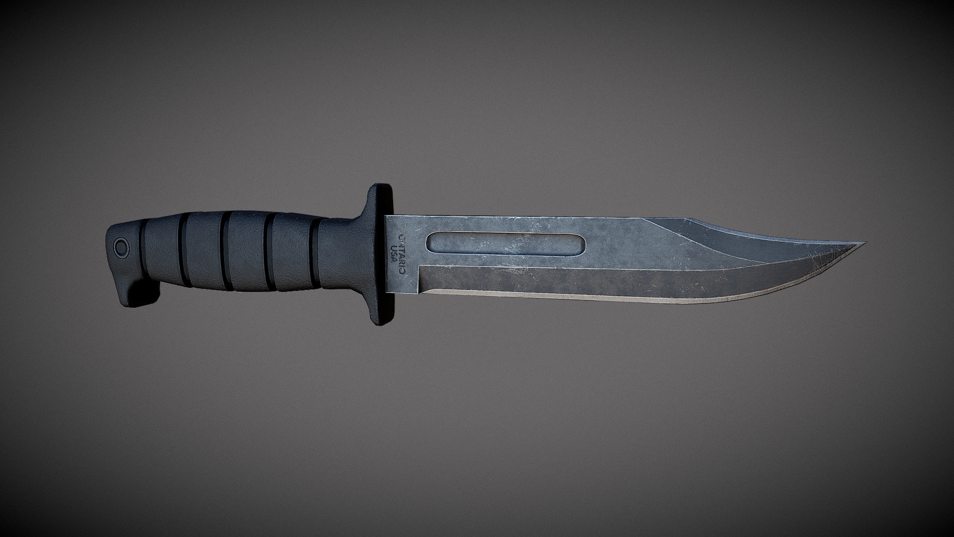 Marine Combat Knife 3d model