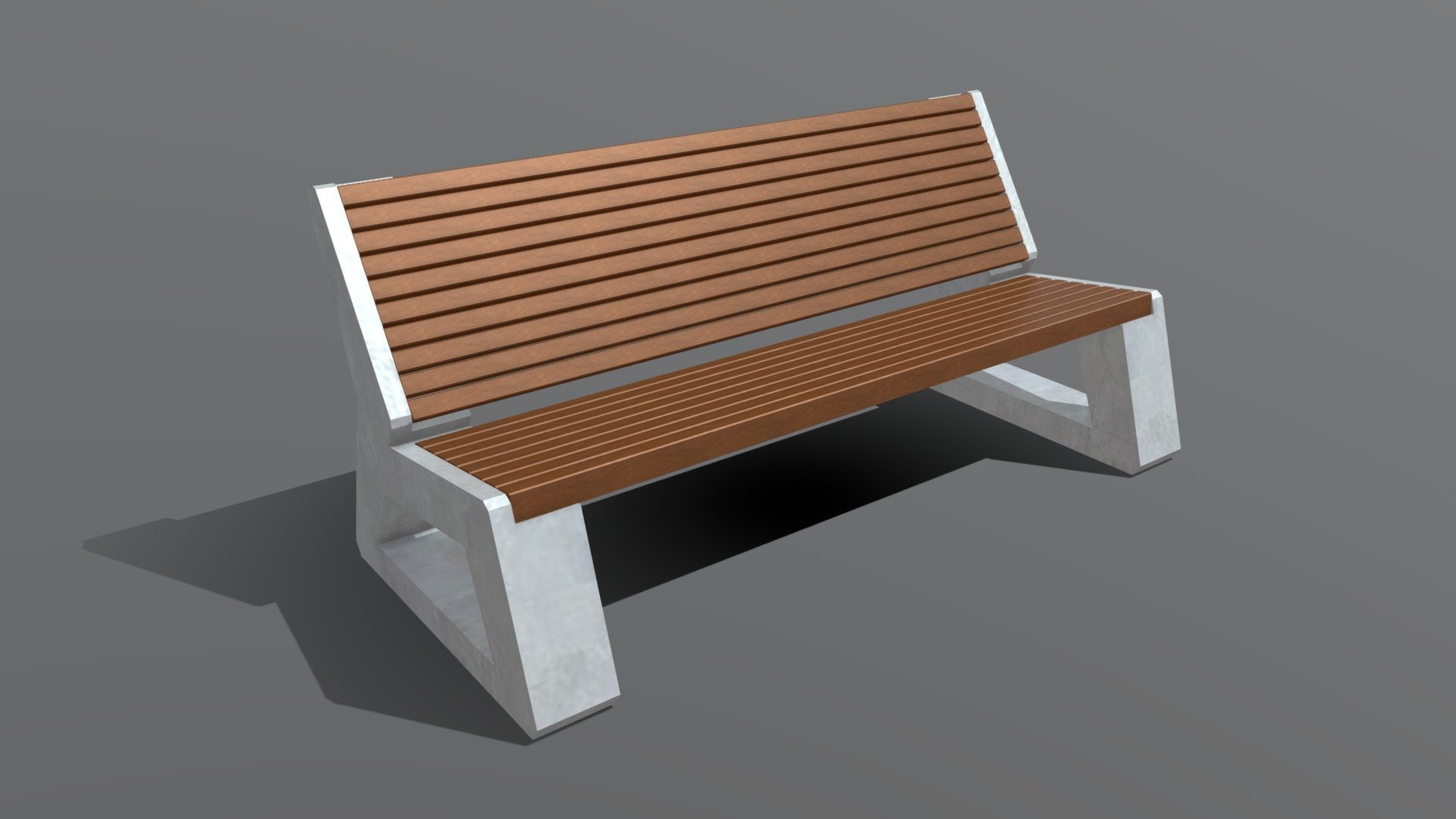 Park bench 3d model