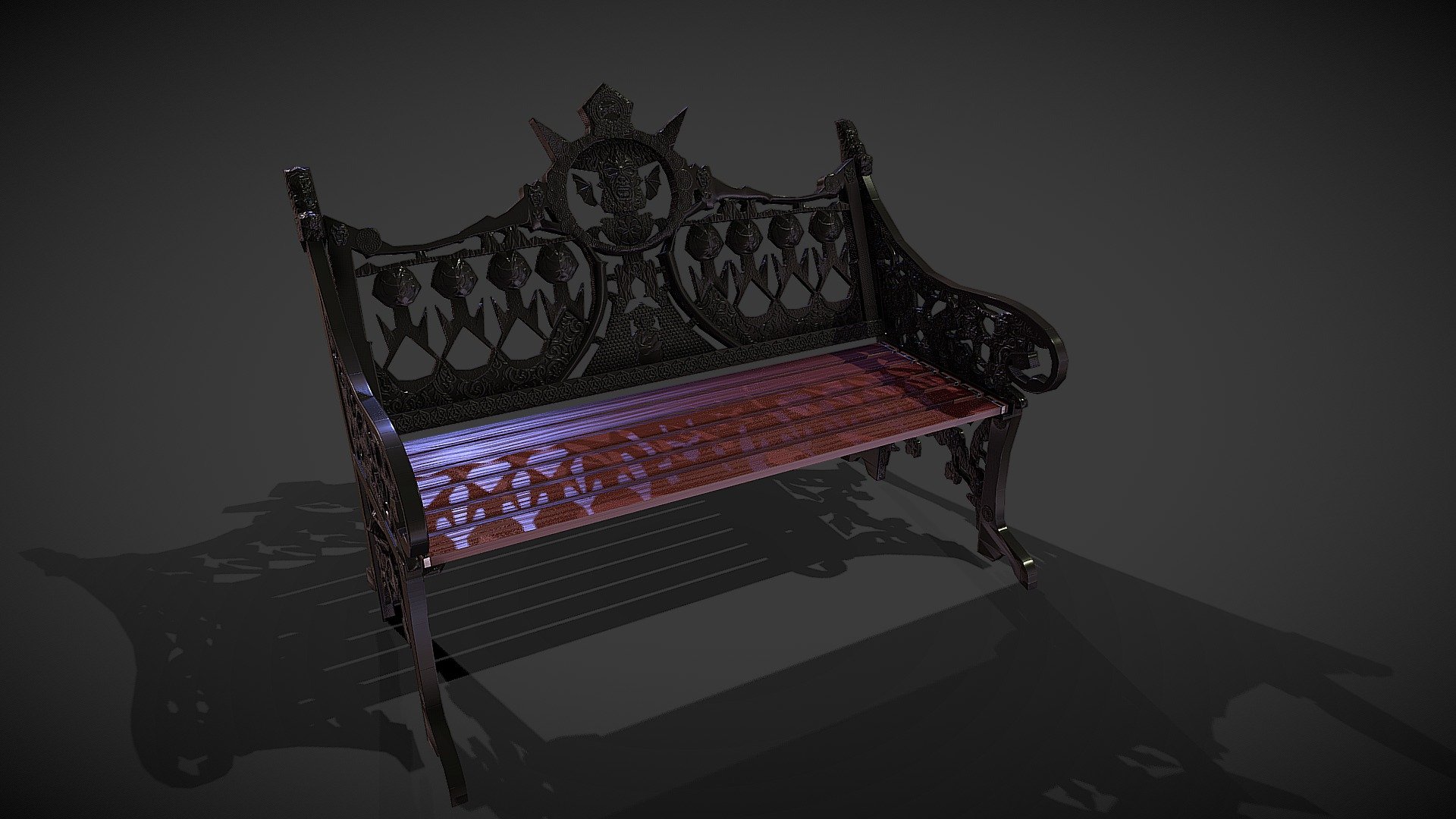 Vampire Bench 3d model