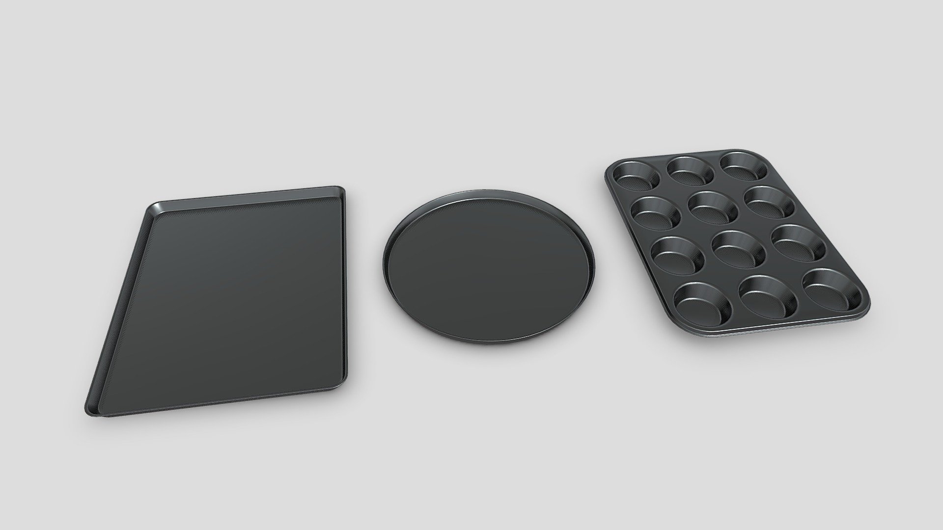 Baking Trays 3d model