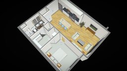 1 bedroom apartment floorplan