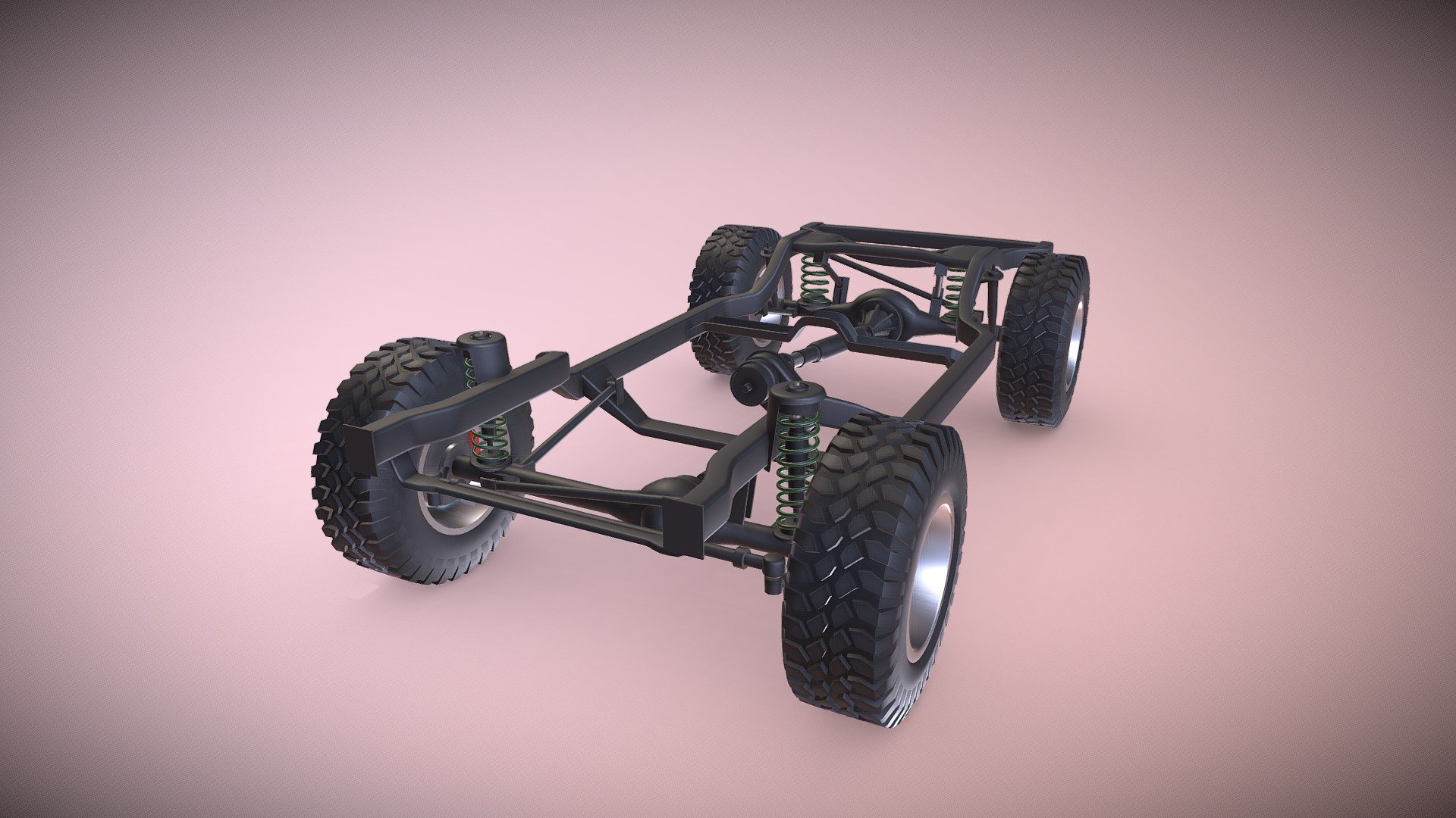 SUV OFFROAD Suspension 3d model