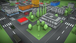 3D Cartoon City