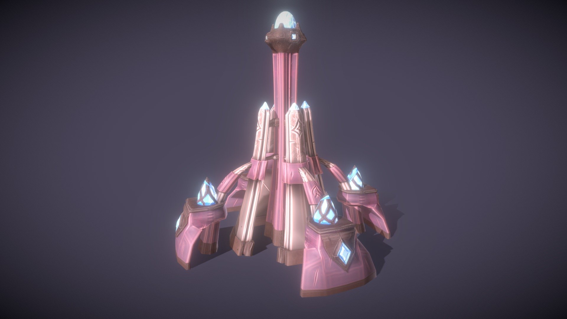 Elf Tower Stylized 3d model