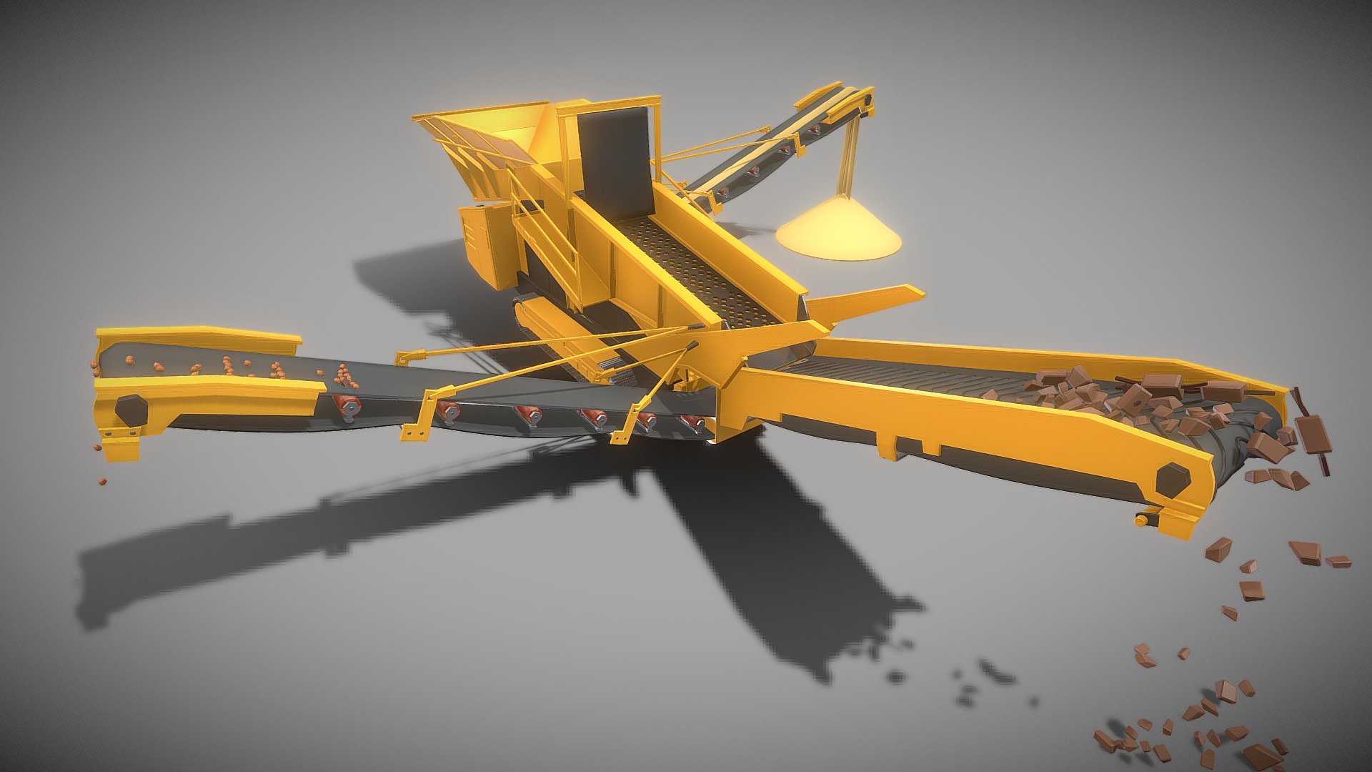 Mobile Screening Plant (WIP-7) 3d model