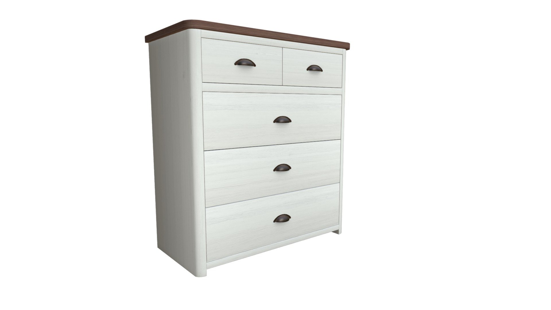 Genoa 3 + 2 Drawer Chest 3d model