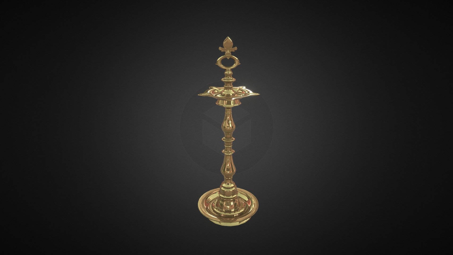 Golden Lamp 3d model