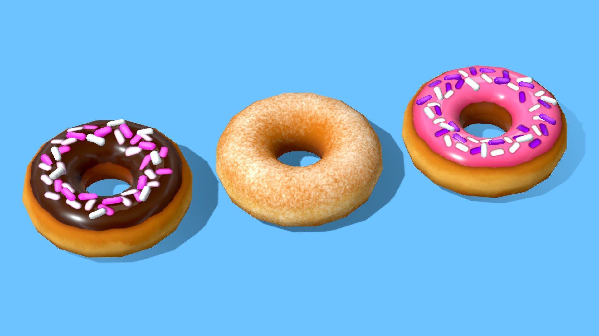 Donuts 3d model