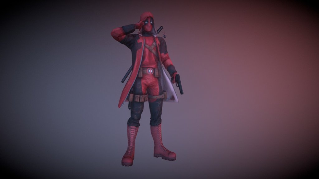 Captain Deadpool 3d model