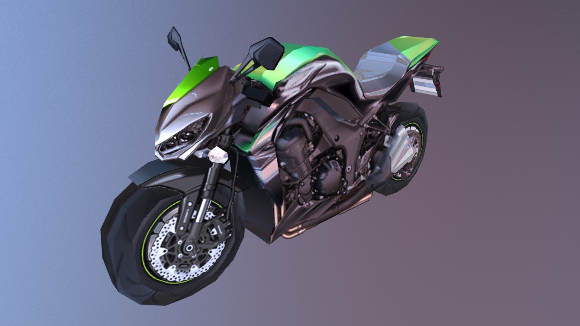 Z1000 low poly 3d model