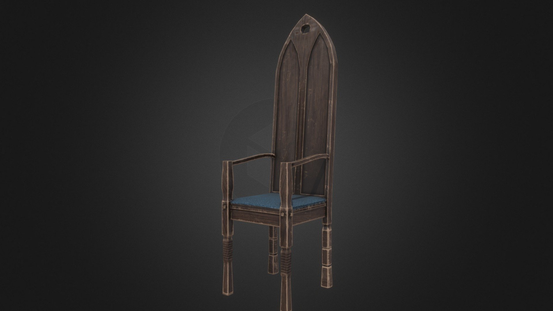 Medieval Chair 3d model