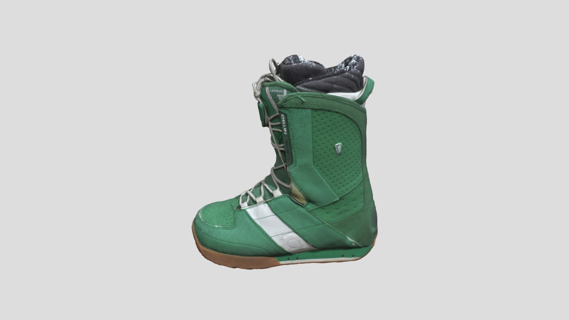 Snowboard used boot 3d model