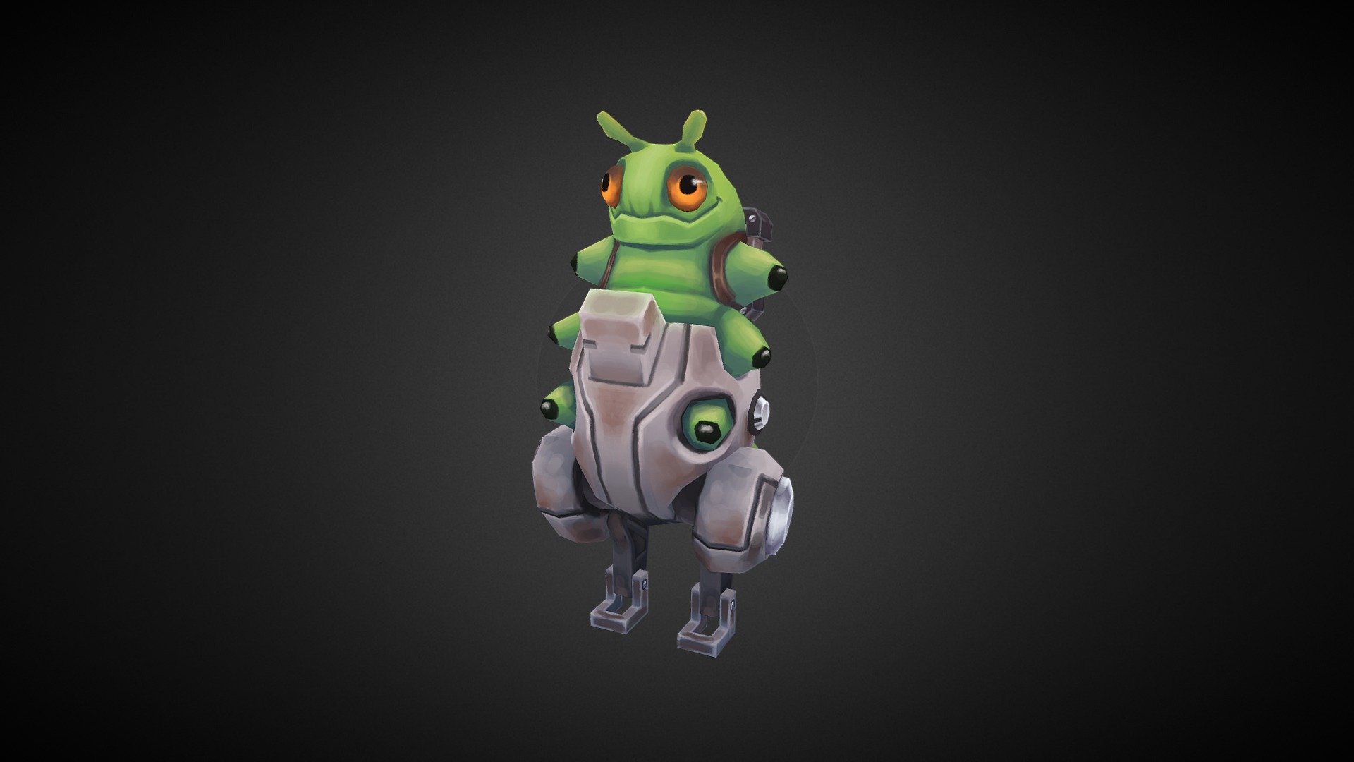 Healing caterpillar 3d model