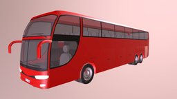 Travel Bus Red