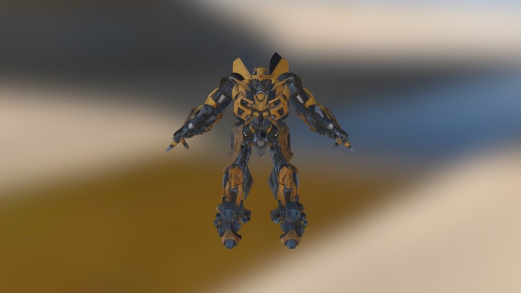 Bumblebee-transformer-animation 3d model