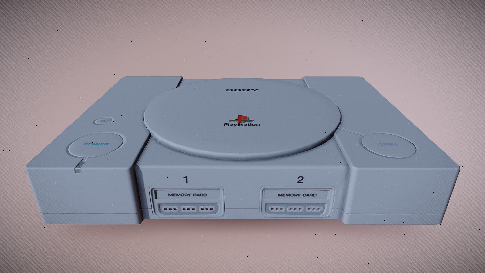 Playstation One Classic, SCPH-1002 PAL 3d model