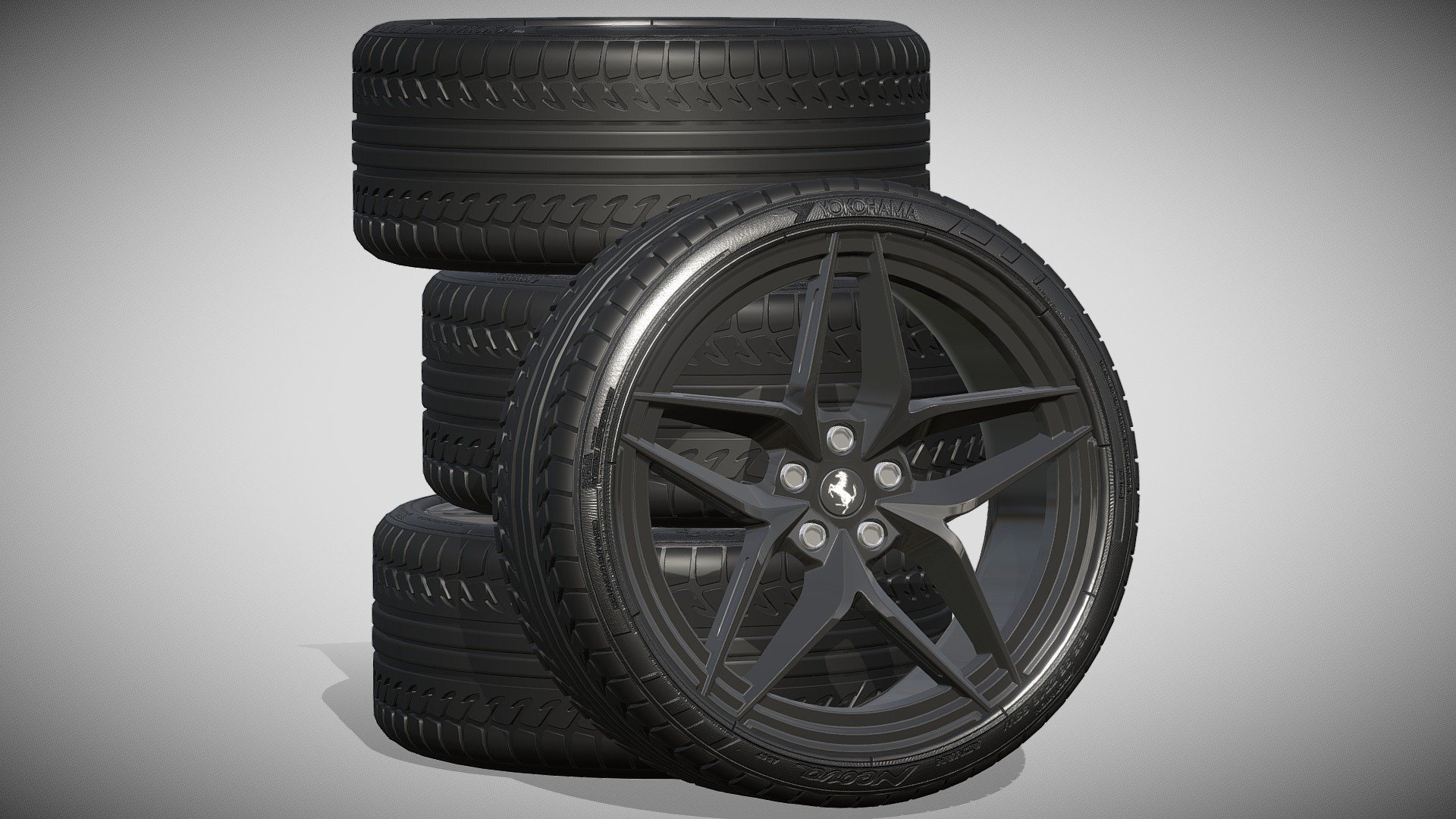 Ferrari wheels 3d model