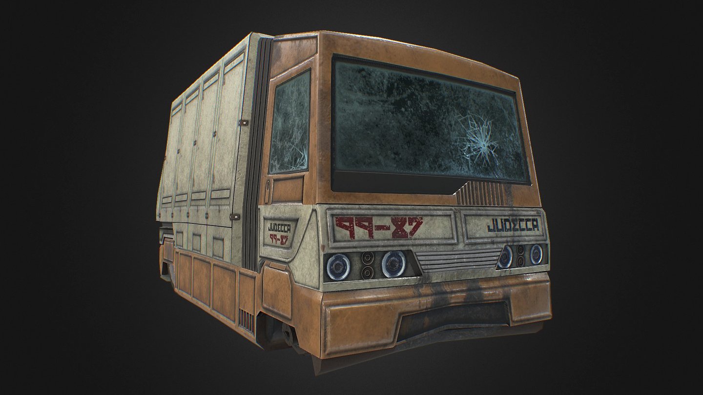 Sci-Fi Van 3d model