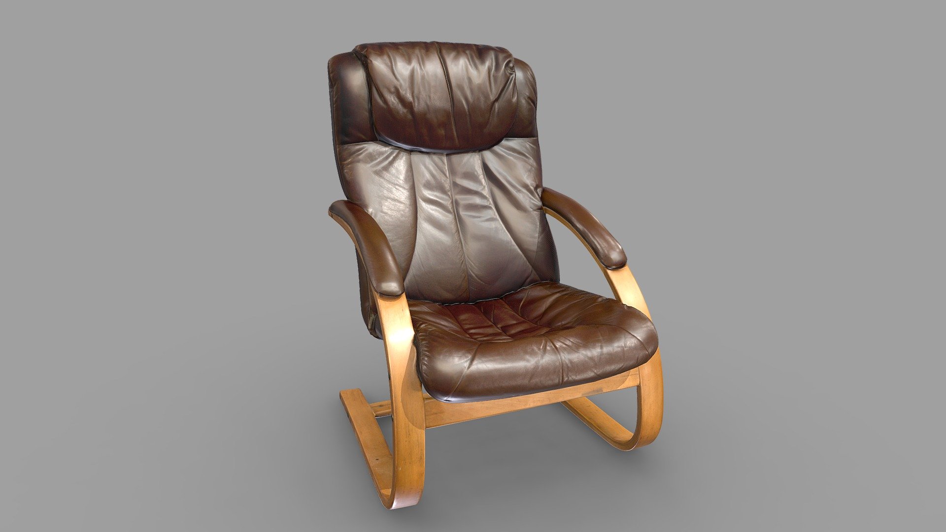 Leather Chair 3D Scan (Version 2) 3d model