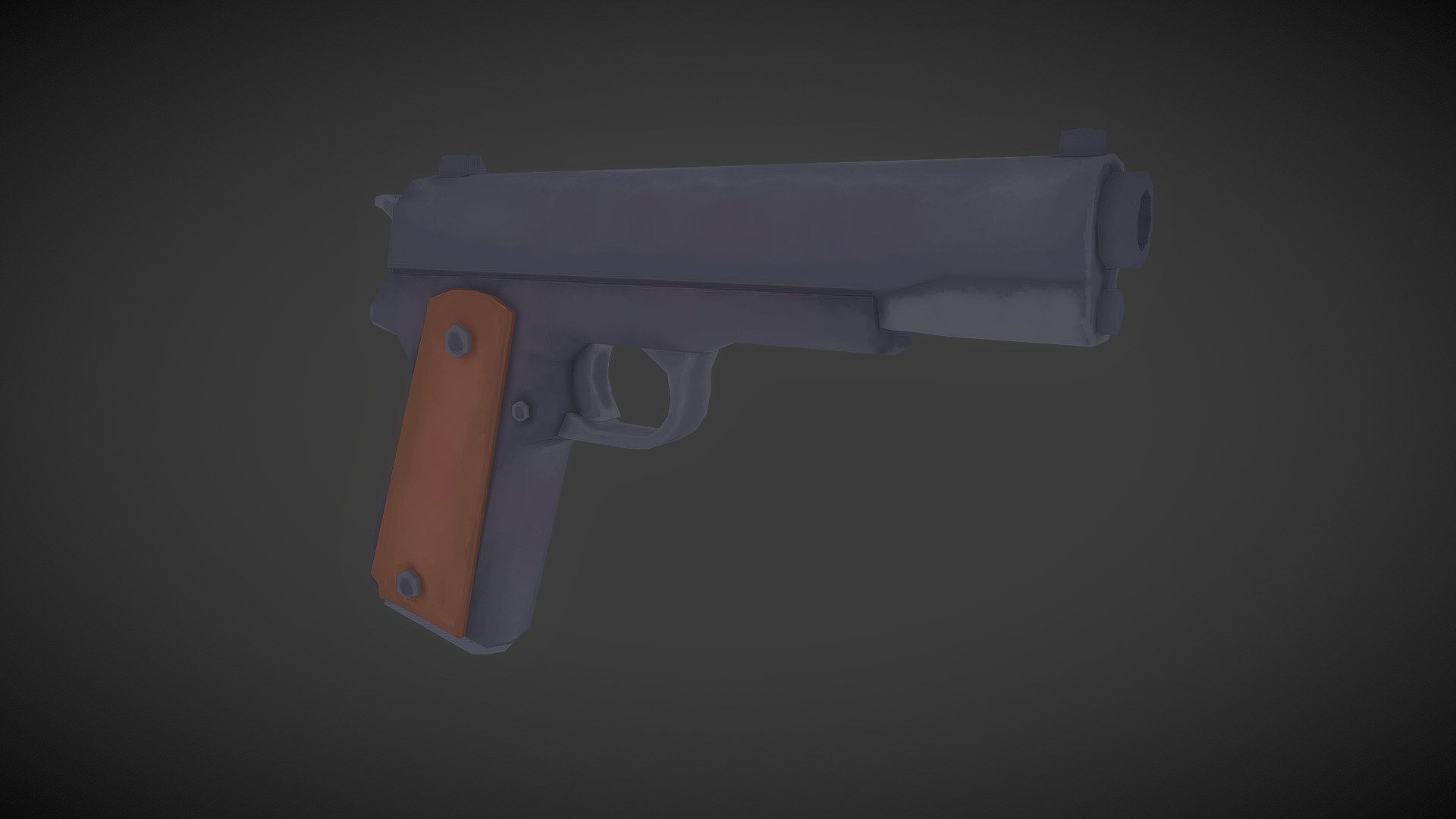 Painterly M1911 Pistol 3d model