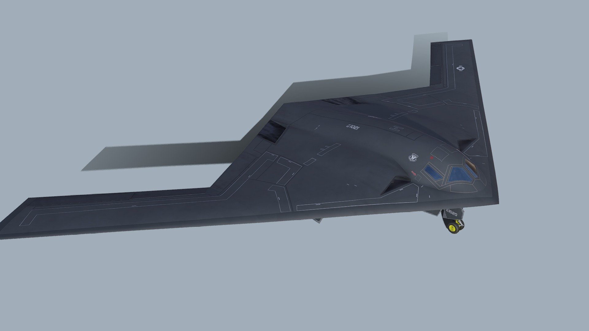 Northrop B-21 Raider bomber 3d model