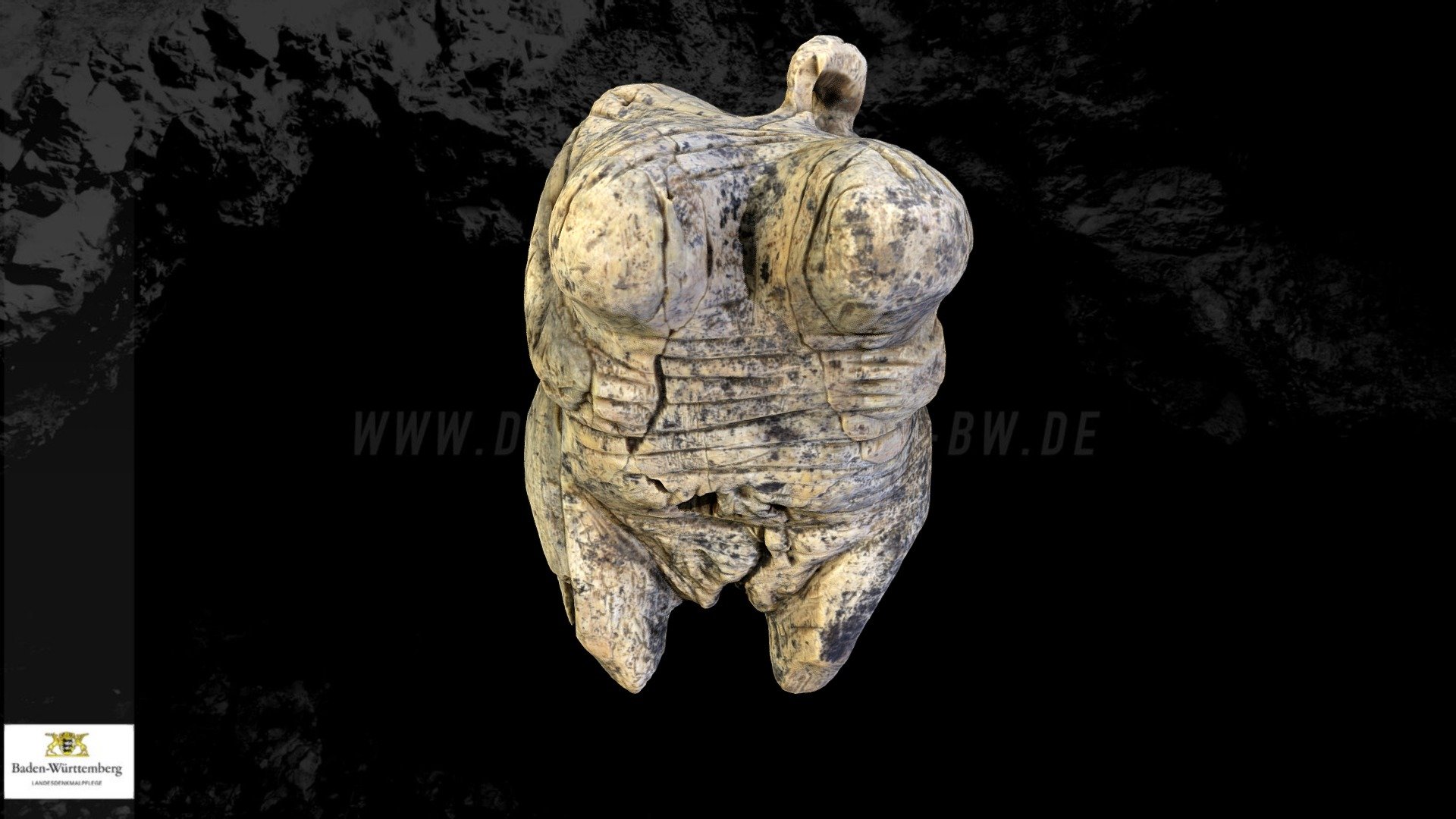 Ice age art, human figurine ("Venus") 3d model