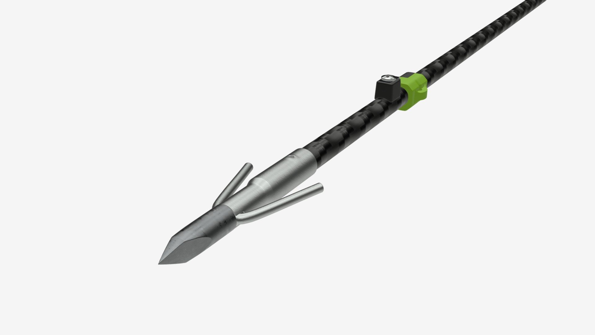 Carbon fish arrow 3d model