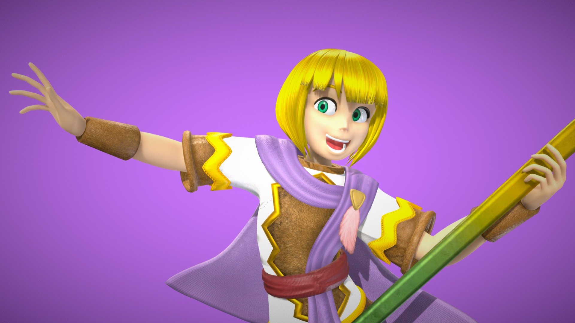 Golden Sun 3d model