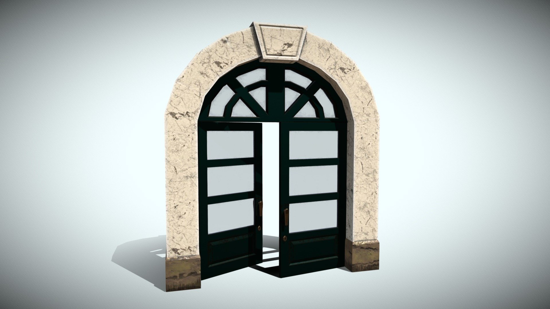 Door Train Station Pack 3d model