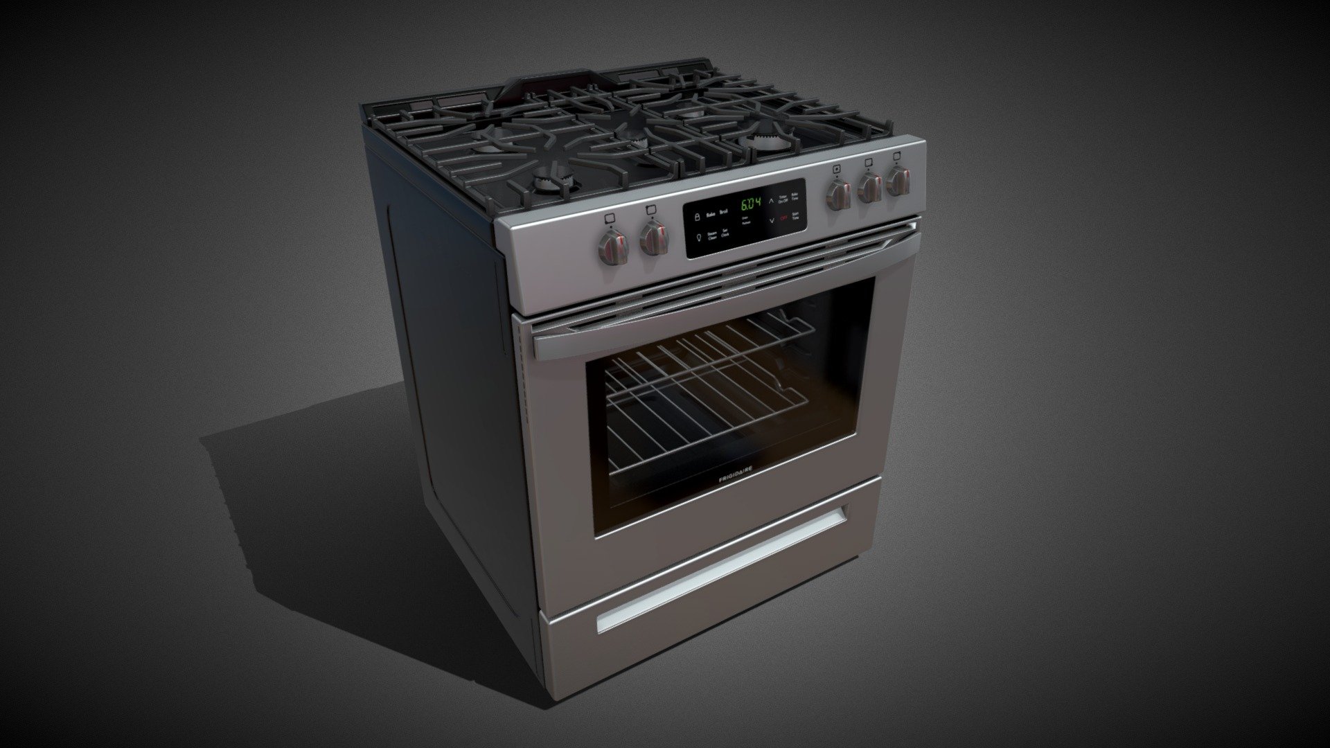 Gas Range Oven 2 3d model