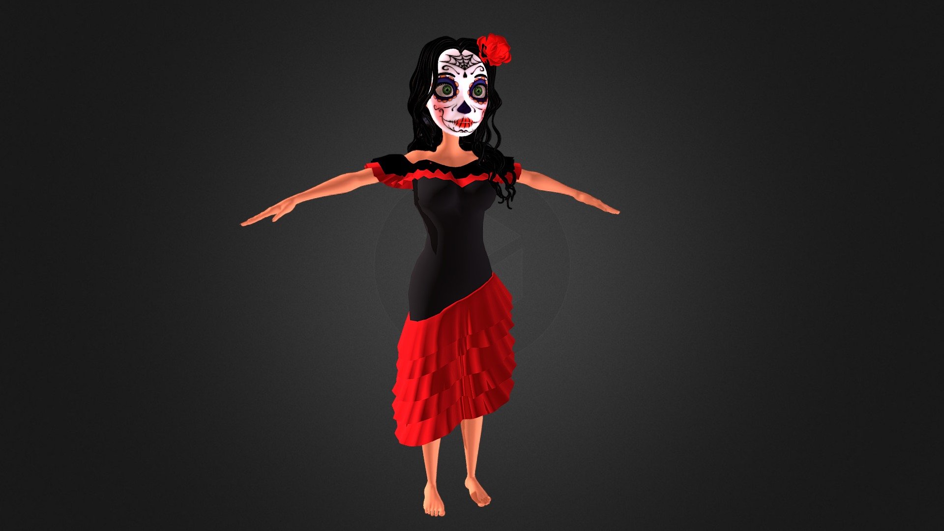 Mexican Girl 3d model